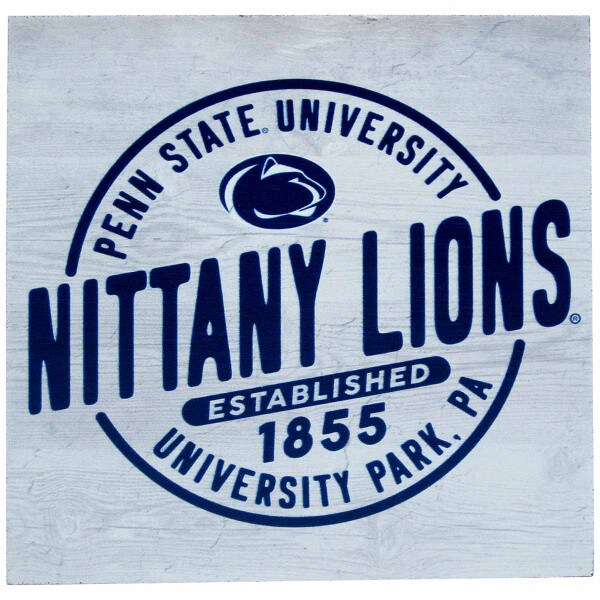 table top square sign, Penn State University Nittany Lions, Established 1855, University Park, PA